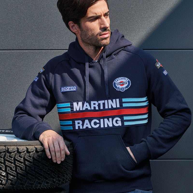 Sparco Martini Racing Replica Hoodie — Navy blue — view 3