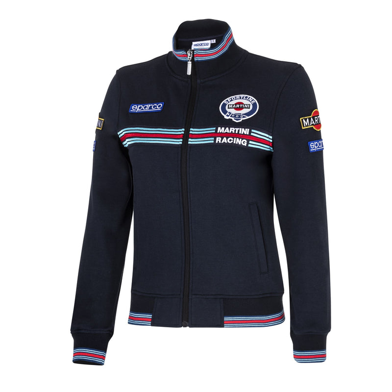 Sparco Martini Racing Women's Full Zip Sweatshirt — Navy blue — view 1