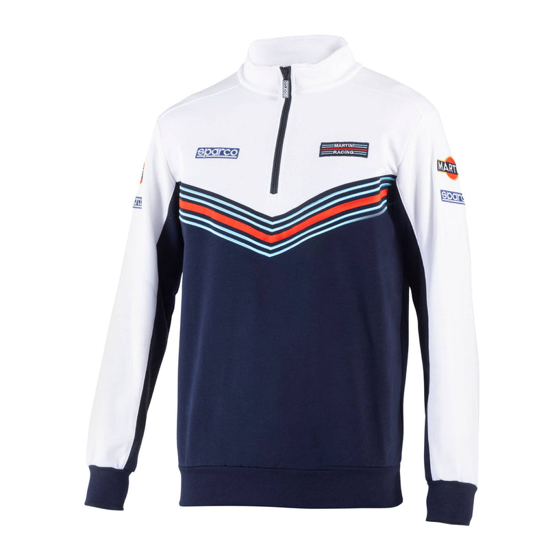 Sparco Martini Racing Half Zip Sweatshirt — Blue/White — view 1