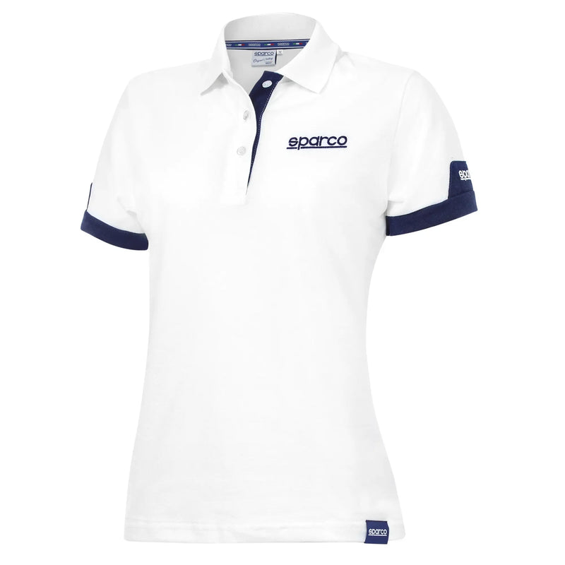 Sparco Corporate Women’s Polo Shirt - White