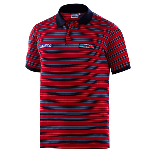 Sparco Martini Racing Sportline Stripes Polo — Red — view 1