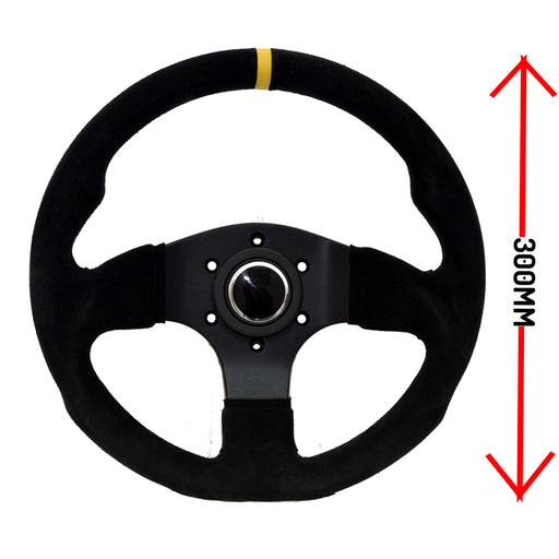 LTEC LTEC065 300 mm Suede Steering Wheel