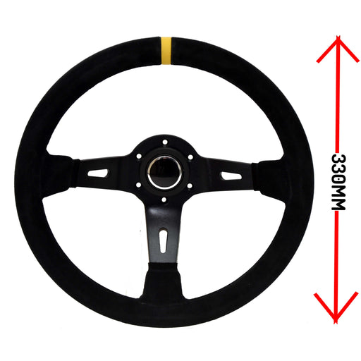 LTEC LTEC067 330 mm Suede Steering Wheel
