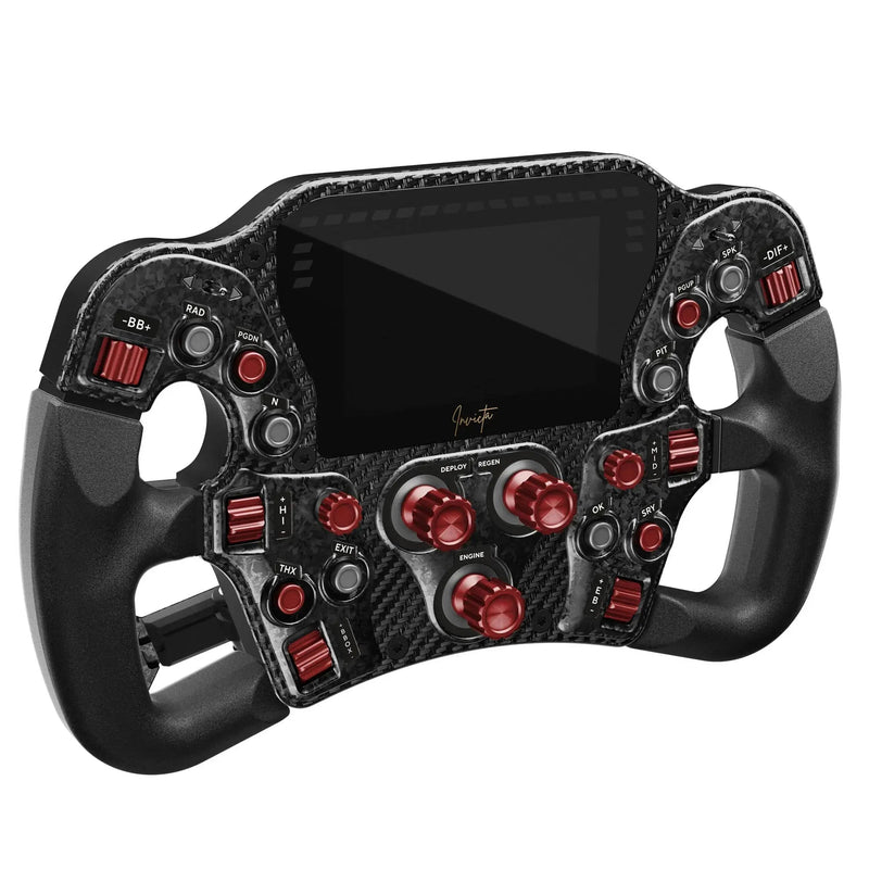 Asetek SimSports Invicta Formula Wheel – Red on Black Edition - Asetek SimSports - Sim Race Webshop product image 4