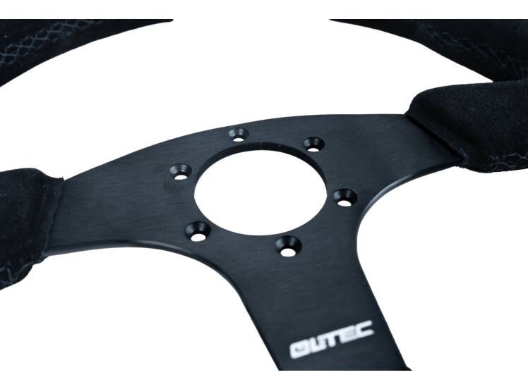 BAS ECO 330 mm Suede Steering Wheel – Flat – BAS0110 – detail