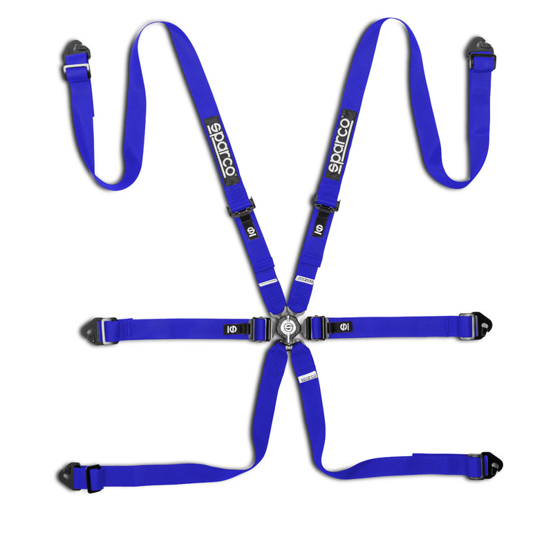 Sparco Competition H-2 Pull-Down Steel 6-Point Harness