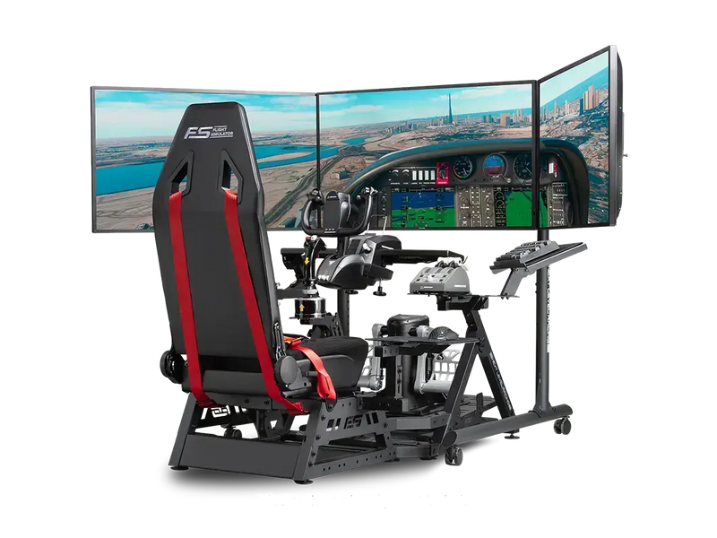 Next Level Racing® Round Tube Freestanding Triple Monitor Stand (Up to 3 x 43”) - Next Level Racing - Sim Race Webshop product image 4