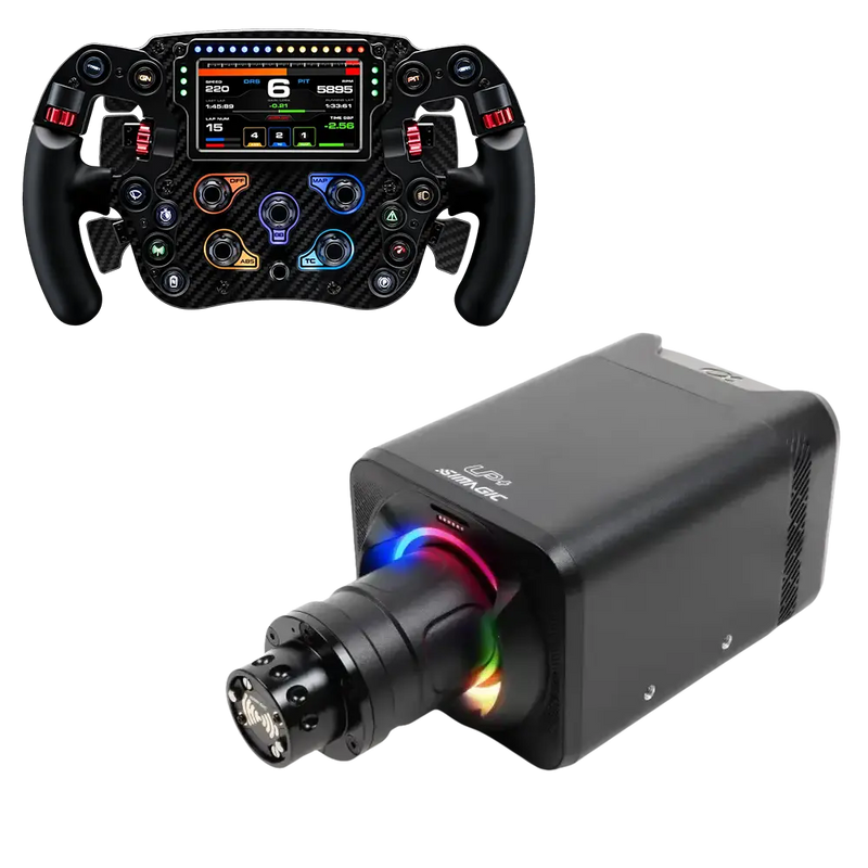 Simagic Alpha EVO Sport (9Nm) + Simagic FX Pro Steering Wheel V2 Bundle - Simagic - Sim Race Webshop product image 1