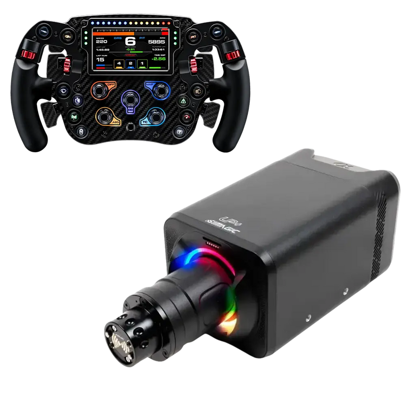 Simagic Alpha EVO (12Nm) + Simagic FX Pro Steering Wheel V2 Bundle - Simagic - Sim Race Webshop product image 1