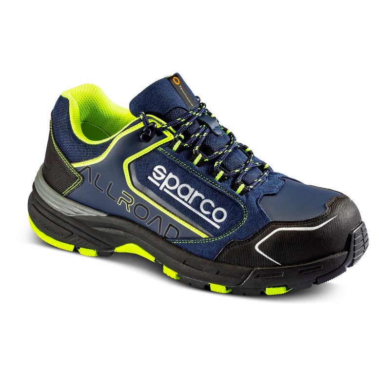 Sparco Allroad Sochi Safety Shoes S3 ESD Unisex Navy/Fluorescent Yellow
