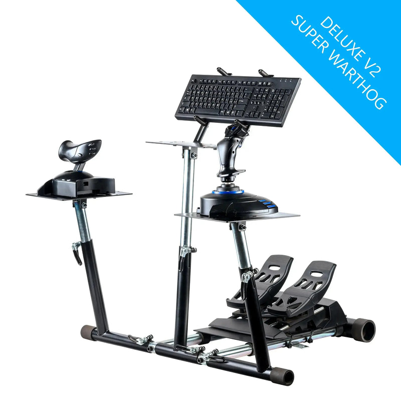Wheel Stand Pro for Thrustmaster HOTAS WARTHOG™, Saitek X-55, X52/Pro, X65 – Deluxe V2 - Sim Race Webshop B.V.