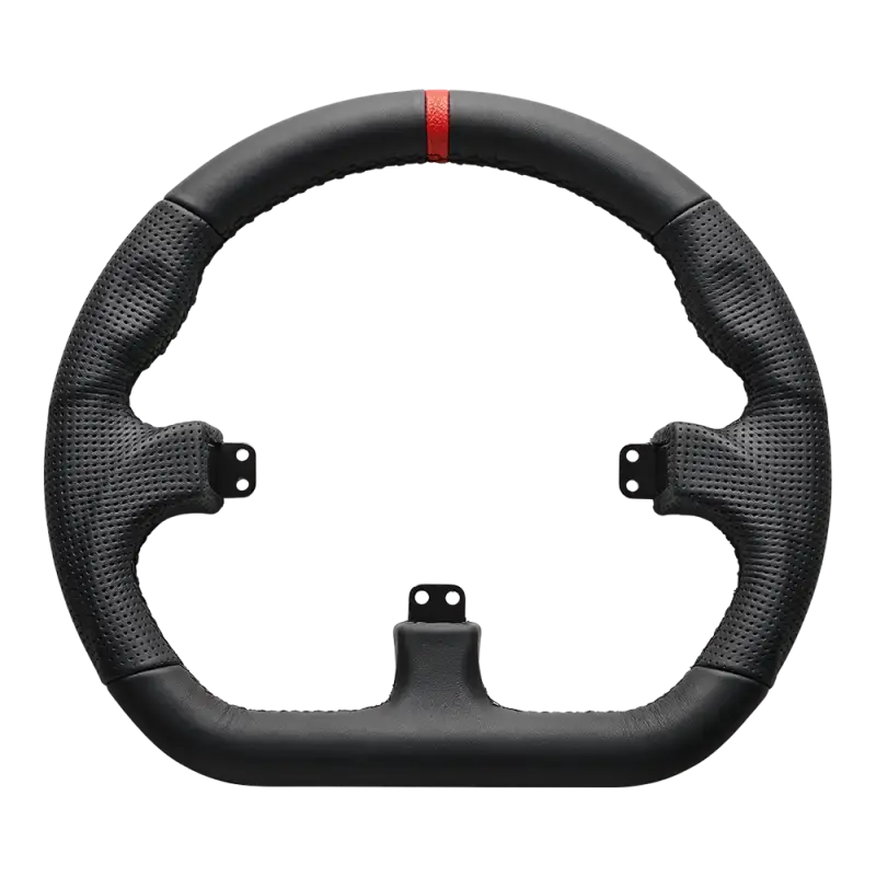 Asetek SimSports GT Closed D Black Leather Rim - Asetek SimSports - Sim Race Webshop product image 1