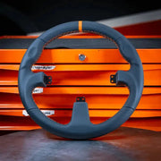 Asetek SimSports Round Black Leather Steering Wheel Rim - Asetek SimSports - Sim Race Webshop product image 3