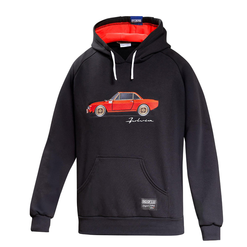 Sparco Lancia HF Fulvia Hoodie - Black
