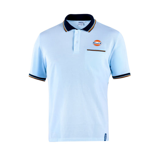 Sparco Gulf Piqué Pocket Polo — Light blue — view 1