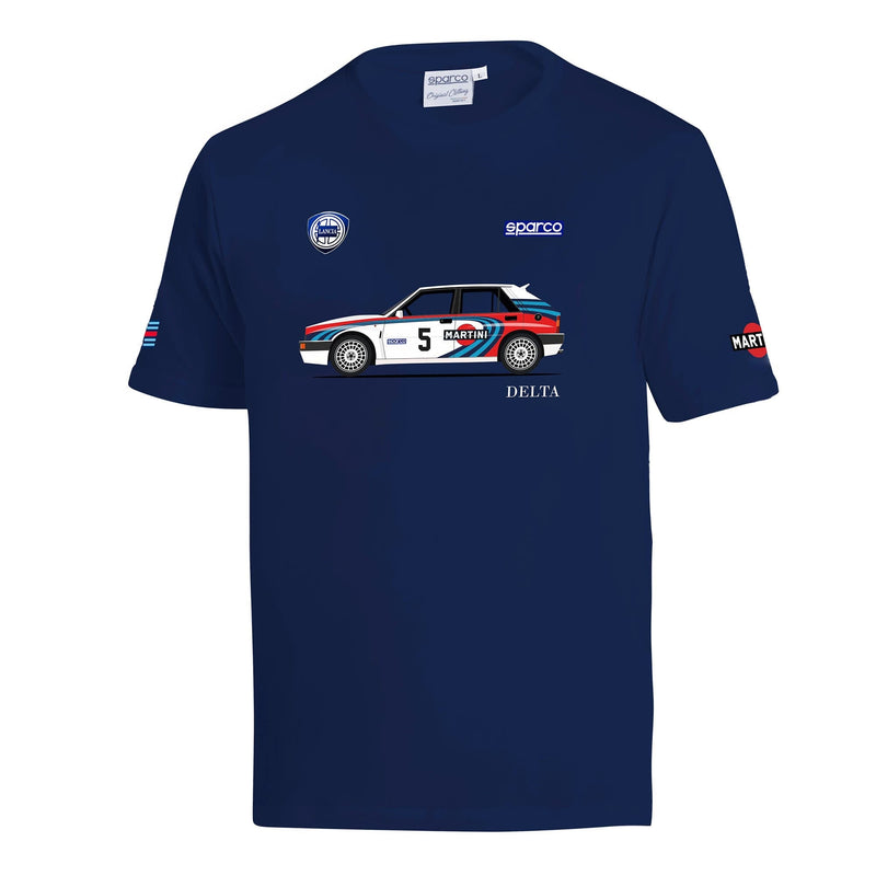 Sparco Martini Racing Lancia Martini Delta T-Shirt - Navy