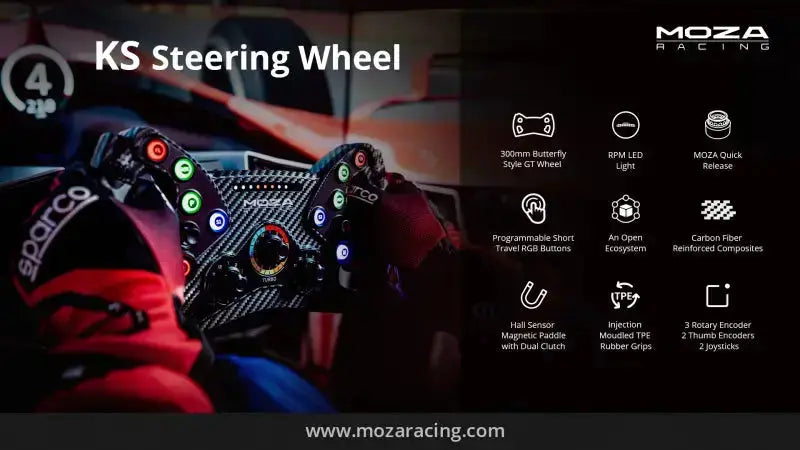 MOZA Racing KS Steering Wheel - MOZA Racing - Sim Race Webshop product image 16