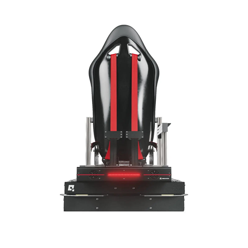 QS-TP1 motion platform with Qubic System QS-BT1 belt tensioner