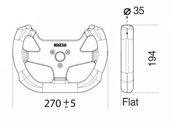 Sparco F-10A Steering Wheel