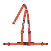 Sparco Club H-3 3-Point Harness — Red