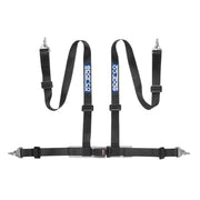 Sparco Club H-4M 4-Point Harness — Black