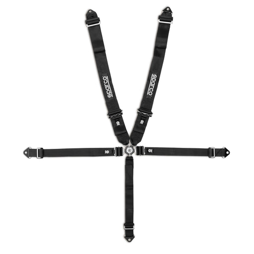 Sparco Club H-4R 5-Point Performance Harness — Black