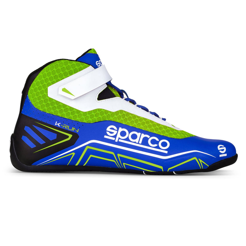SPARCO K-RUN Shoes For Karting — light blue/green fluo
