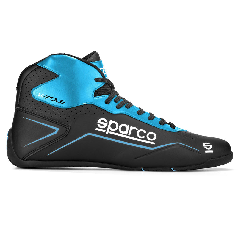SPARCO K-POLE Shoes for Karting — Black/Light Blue