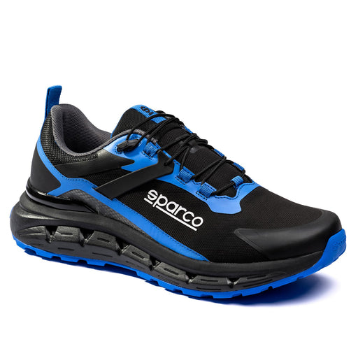Sparco S-Pike Moulinon Occupational Shoes O2 ESD Unisex Black — Black/Light Blue
