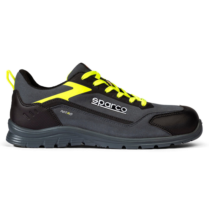 Sparco Nitro Kalle Safety Shoes S3S - Black — Black/Fluo Orange