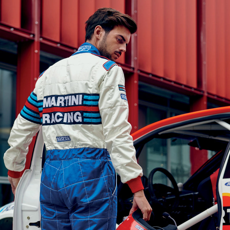 Sparco Martini Racing Competition R567 Racing Suit — Sky blue
