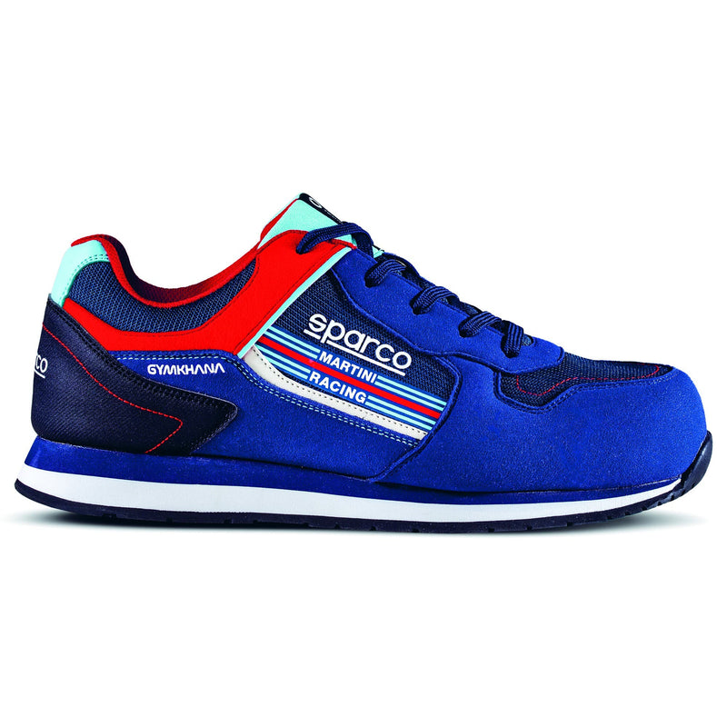 Sparco Gymkhana Martini Racing Safety Shoes S1P ESD Unisex Blue/Red — Navy blue