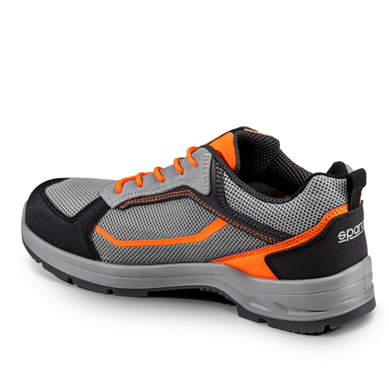 Sparco Safety Shoes S1P Indy-R Pato ESD Unisex Grey — Fluorescent grey/orange