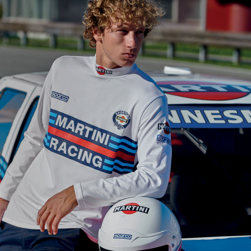 Sparco Martini Racing Roll-Neck Longsleeve - White — White
