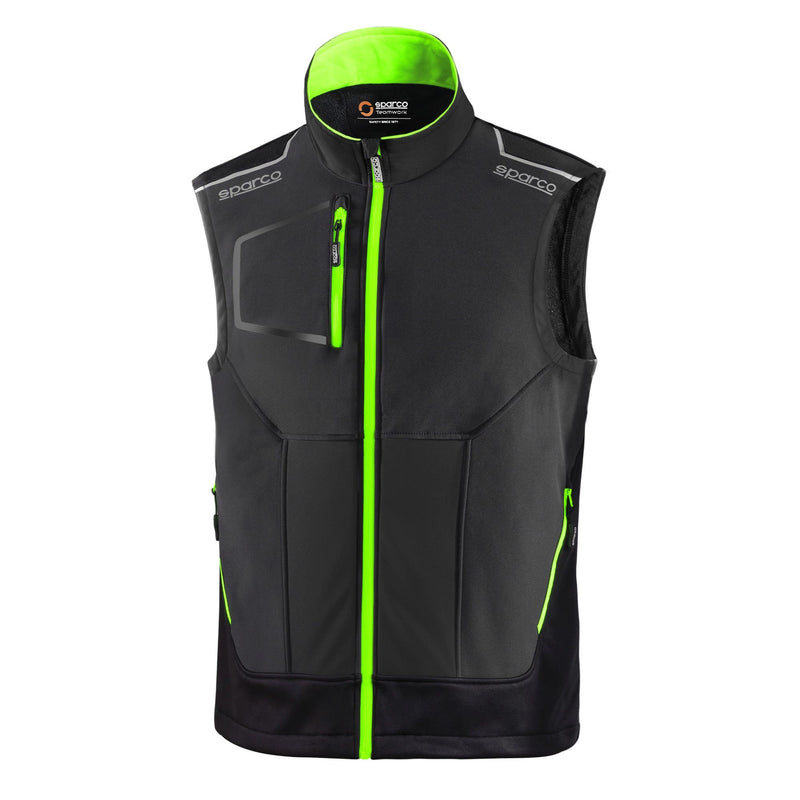Sparco Tech Gilet Illinois — Grey/Green
