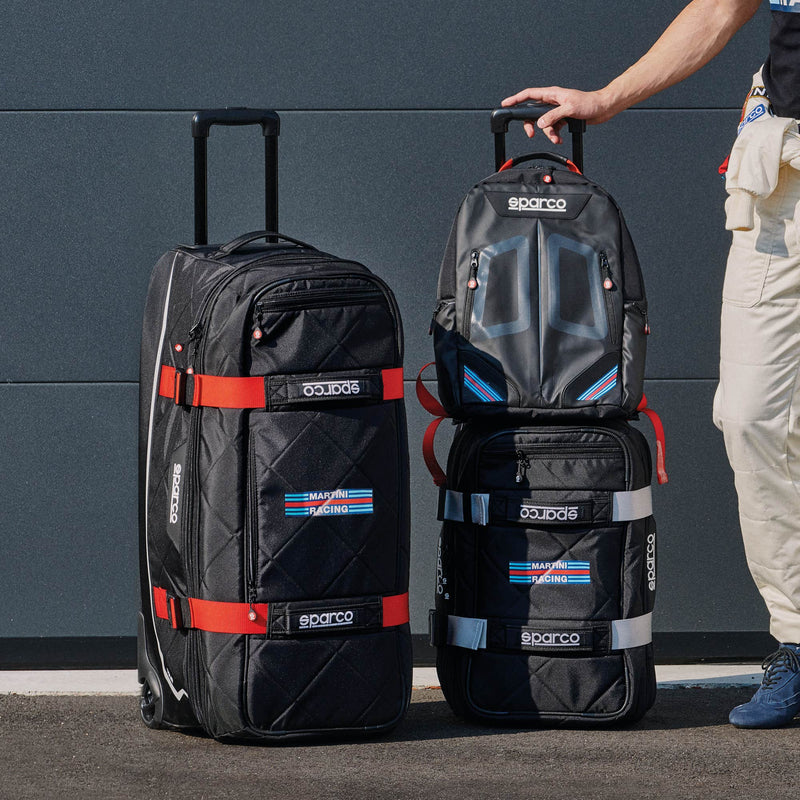Sparco Tour Martini Racing Trolley - Black/Red — Red