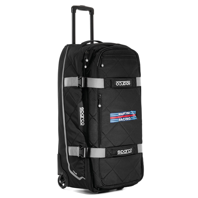 Sparco Tour Martini Racing Trolley - Black/Silver — Black/Silver