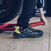 Sparco Safety Shoes S1PS Teamwork Luton ESD Sneaker Unisex Black/Fluorescent Green — Black/Yellow fluo
