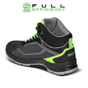 Sparco Safety Shoes S3 Indy-HE Ranger ESD Unisex Black/Green — Black/Fluo green