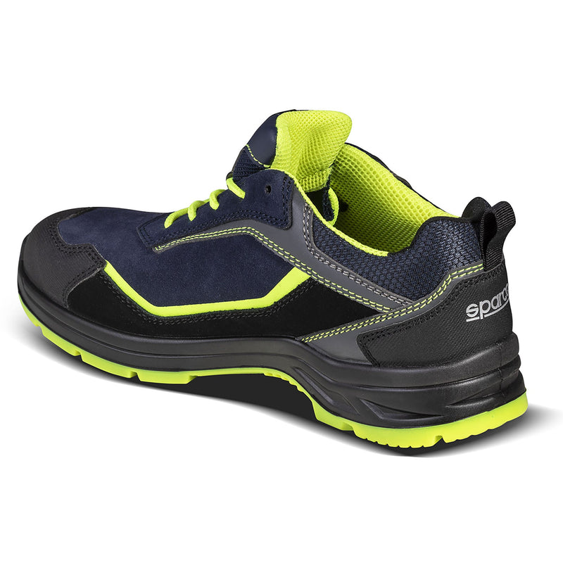 Sparco Safety Shoes S3 Indy Baltimora ESD Unisex Navy/Fluorescent Yellow — Marine Blue/Fluorescent Yellow