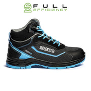 Sparco Safety Shoes S3 Indy-HE Sunny ESD Unisex Black/Light Blue — Black/Sky Blue