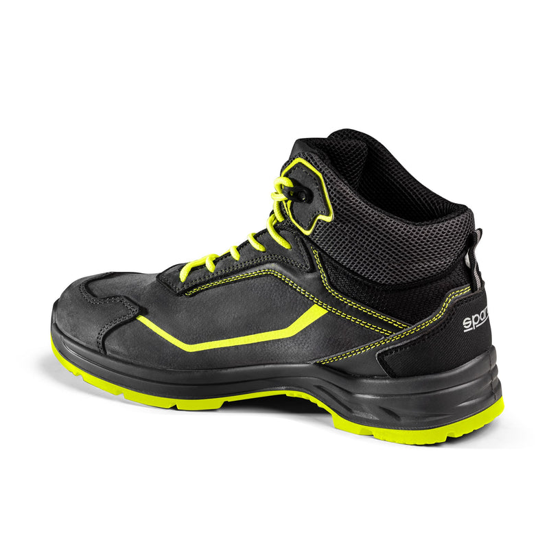 Sparco Safety Shoes S3S Indy-H Juri ESD Unisex Dark Grey/Fluorescent Yellow — Dark grey/Fluorescent yellow