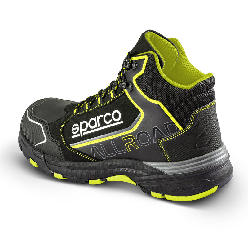 Sparco Allroad-H Motegi Safety Shoes S3 ESD Unisex Black/Fluorescent Yellow — Black/Fluo yellow