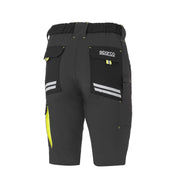 Sparco Tech Light Laredo Work Shorts —  grigio scuro / giallo fluo