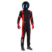 Sparco Thunder Advanced Karting Suit — Black/Red