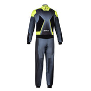 Sparco Prime-K Advanced Karting Suit — Black/Fluo yellow