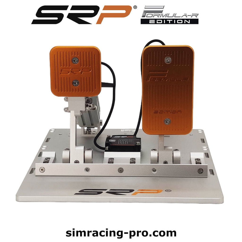 SRP Formula-R 2P Gray Edition pneumatic sim racing pedals – product view 4